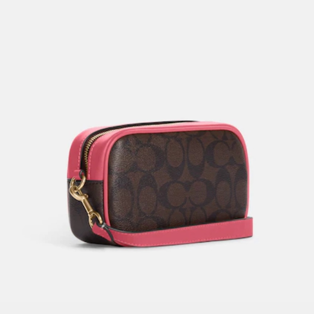 Coach Jamie Wristlet In Signature Canvas With Varsity Motif
IM/Brown/Watermelon - Picture 2 of 16